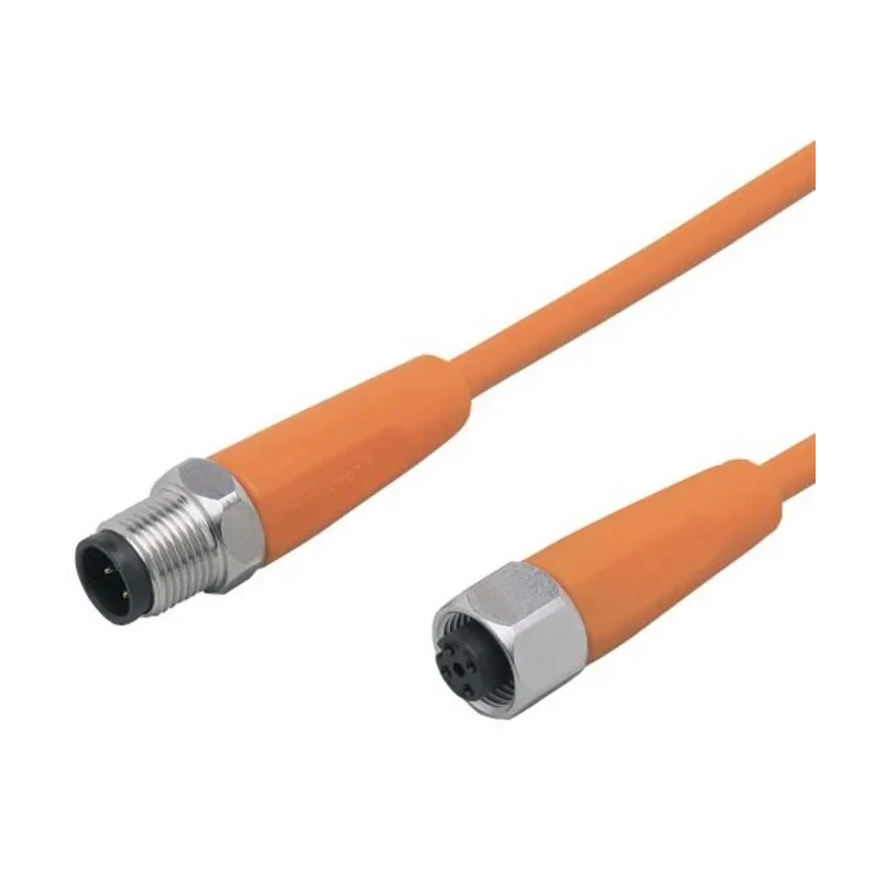 ifm electronic Female 4 Way M12 to Male 4 Way M12 Sensor Actuator Cable 5 m EVT044