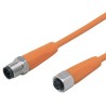 ifm electronic Female 4 Way M12 to Male 4 Way M12 Sensor Actuator Cable 5 m EVT044