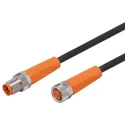 ifm electronic Female 4 Way M8 to Male 3 Way M8 Sensor Actuator Cable 1m EVC307