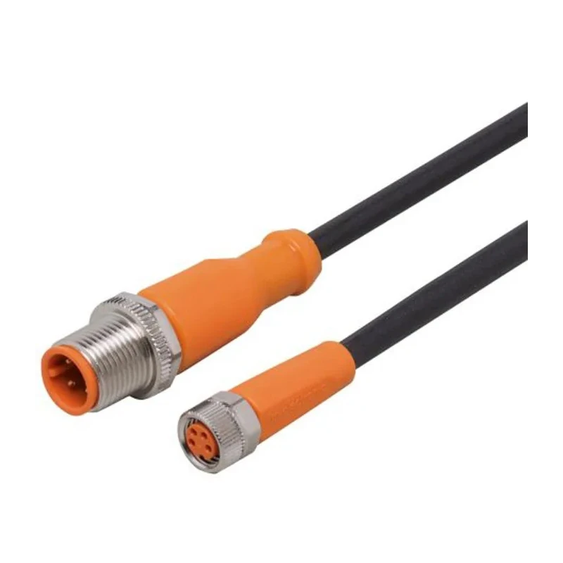 ifm electronic Sensor Actuator Cable Male 4 way M8 to Male 4 way M12 Connector, Polyurethane Jacket, 1m Length EVC242