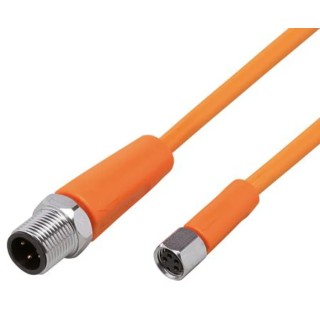 ifm electronic Sensor Actuator Cable Female 4 Way M12 to Male 4 Way M8, 5 m EVT251