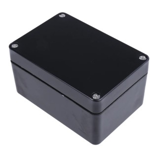 RS PRO Black Fibreglass Reinforced Polyester Junction Box IP66 IECEx ATEX 110 mm x 75 mm x 55 mm 144-4451