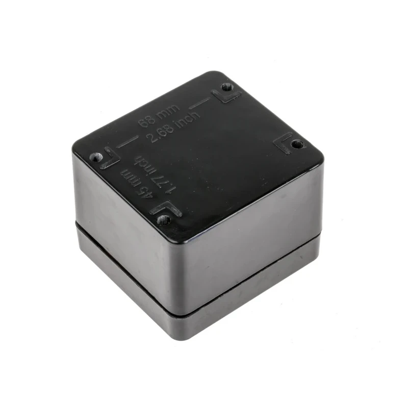 RS PRO Black Fibreglass Reinforced Polyester Junction Box, IP66, ATEX, IECEx, 80 mm x 75 mm x 55 mm 144-4450
