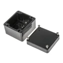 RS PRO Black Fibreglass Reinforced Polyester Junction Box, IP66, ATEX, IECEx, 80 mm x 75 mm x 55 mm 144-4450