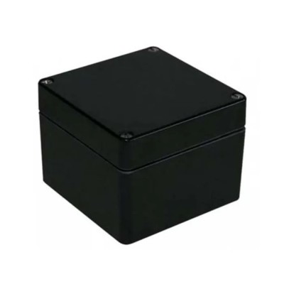RS PRO Black Fibreglass Reinforced Polyester Junction Box IP66 ATEX IECEx 122x120x90mm 144-4452