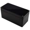 RS PRO Black Fibreglass Reinforced Polyester Junction Box, IP66, ATEX IECEx Certified, 160mm x 75mm x 75mm 144-4454