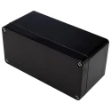 RS PRO Black Fibreglass Reinforced Polyester Junction Box, IP66, ATEX IECEx Certified, 160mm x 75mm x 75mm 144-4454