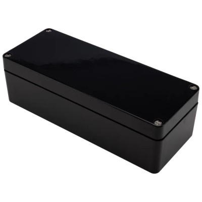RS PRO Black Fibreglass Reinforced Polyester Junction Box, IP66, IECEx, ATEX, 190 mm x 75 mm x 55 mm 144-4456