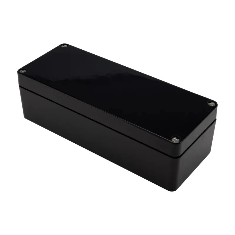 RS PRO Black Fibreglass Reinforced Polyester Junction Box, IP66, IECEx, ATEX, 190 mm x 75 mm x 55 mm 144-4456