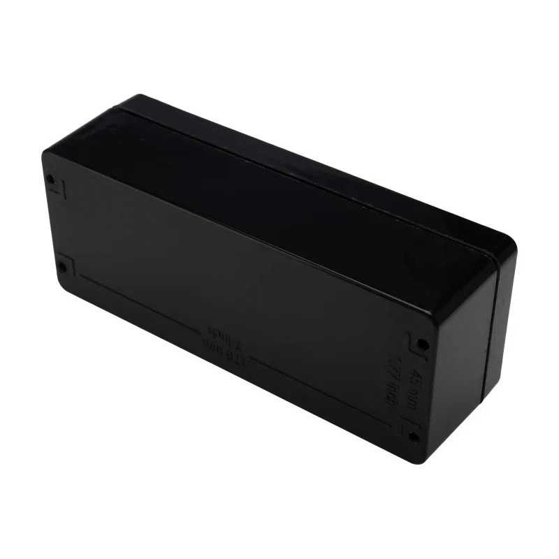 RS PRO Black Fibreglass Reinforced Polyester Junction Box, IP66, IECEx, ATEX, 190 mm x 75 mm x 55 mm 144-4456