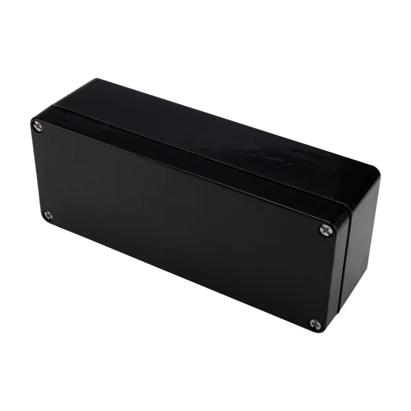 RS PRO Black Fibreglass Reinforced Polyester Junction Box, IP66, IECEx, ATEX, 190 mm x 75 mm x 55 mm 144-4456