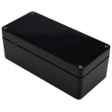 RS PRO Black Fibreglass Reinforced Polyester Junction Box IP66 IECEx ATEX 160mm x 75mm x 55mm 144-4453