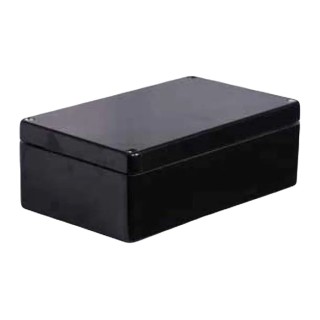 RS PRO Black Fibreglass Reinforced Polyester Junction Box IP66 IECEx ATEX 400 mm x 405 mm x 120 mm 144-4462