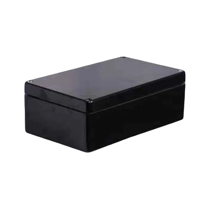 RS PRO Black Fibreglass Reinforced Polyester Junction Box IP66 IECEx ATEX 400 mm x 405 mm x 120 mm 144-4462