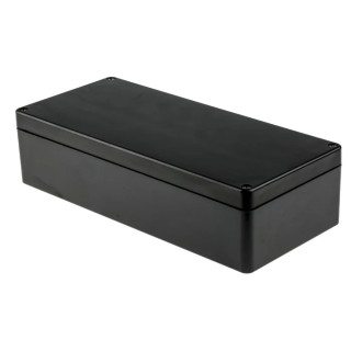 RS PRO Black Fibreglass Reinforced Polyester Junction Box IP66 ATEX IECEx 360mm x 160mm x 90mm 144-4460