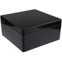 RS PRO Black Fibreglass Reinforced Polyester Junction Box IP66 IECEx ATEX 255 mm x 250 mm x 120 mm 144-4458