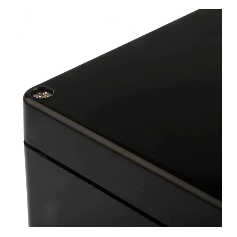 RS PRO Black Fibreglass Reinforced Polyester Junction Box IP66 IECEx ATEX 255 mm x 250 mm x 120 mm 144-4458