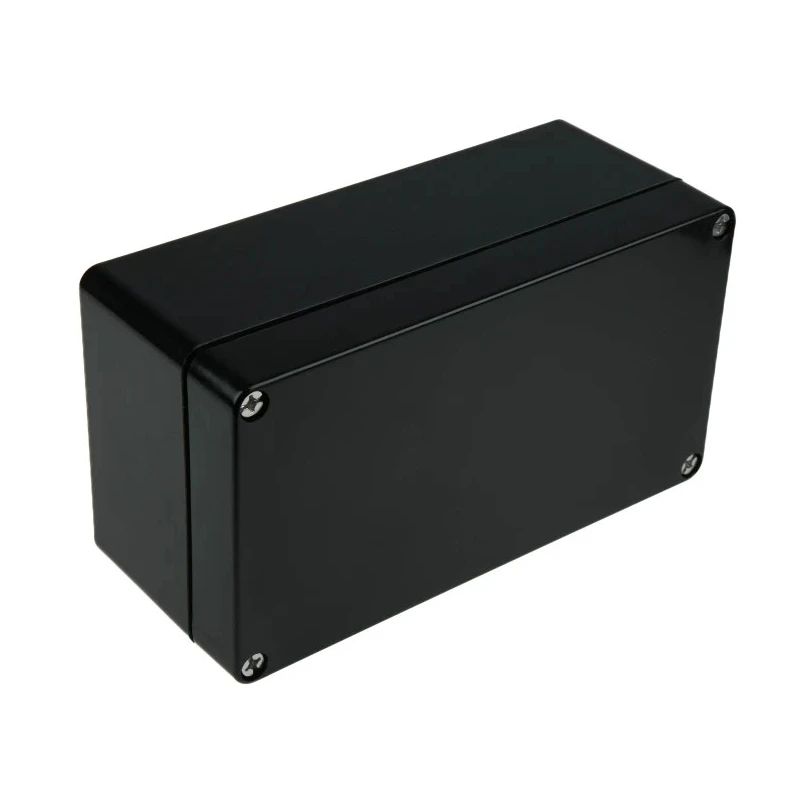 RS PRO Black Fibreglass Reinforced Polyester Junction Box, IP66, IECEx, ATEX, 220 mm x 120 mm x 90 mm 144-4457