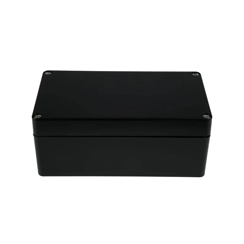 RS PRO Black Fibreglass Reinforced Polyester Junction Box, IP66, IECEx, ATEX, 220 mm x 120 mm x 90 mm 144-4457