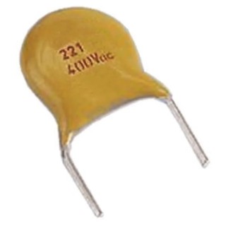 Vishay Single Layer Ceramic Capacitor 680 pF 2kV dc ±10 % Y5R Dielectric F Series Through Hole Ceramic Disc F681K39Y5RP6UK5R