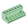 RS PRO Pluggable Terminal Block, 7-Contact, 5.08 mm Pitch, 1 Row, Green Nylon Housing, Screw Connection, 450V, 15A 144-4279