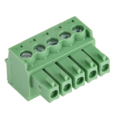 RS PRO Pluggable Terminal Block, 5-Contact, 3.5 mm Pitch, 1 Row, 10A, Polyamide 66 Housing, 300V, Screw Connection 144-4313