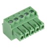 RS PRO Pluggable Terminal Block, 5-Contact, 3.5 mm Pitch, 1 Row, 10A, Polyamide 66 Housing, 300V, Screw Connection 144-4313