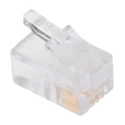 Bel-Stewart RJ22 Modular Jack Ethernet Connector Male Cable Unshielded Straight 1 Port 4 Way 