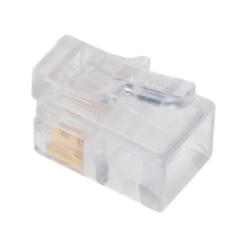 Bel-Stewart RJ22 Modular Jack Ethernet Connector Male Cable Unshielded Straight 1 Port 4 Way 