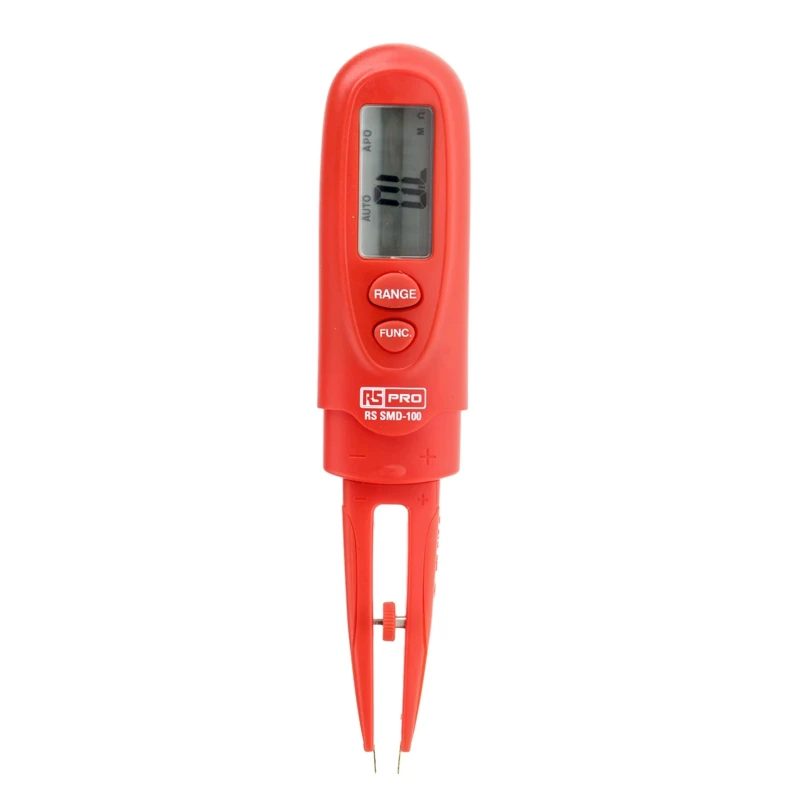 RS PRO RC Component Tester Tweezers Resistance Resolution 100mΩ Capacitance Measurement Resolution 1pF 144-5340