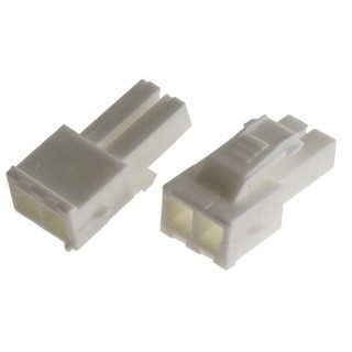 TE Connectivity Power Double Lock Male Connector Housing, 3.96 mm Pitch, 2 Way, 1 Row Straight 177898-1