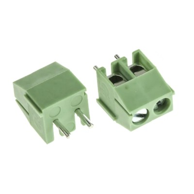 RS PRO PCB Terminal Block, 2-Contact, 3.5 mm Pitch, 1 Row, Green, 10A, 300V 144-4314