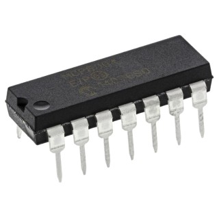 Microchip Operational Amplifier 1 MHz 14-Pin PDIP 1.8V to 6V MCP6004-E/P
