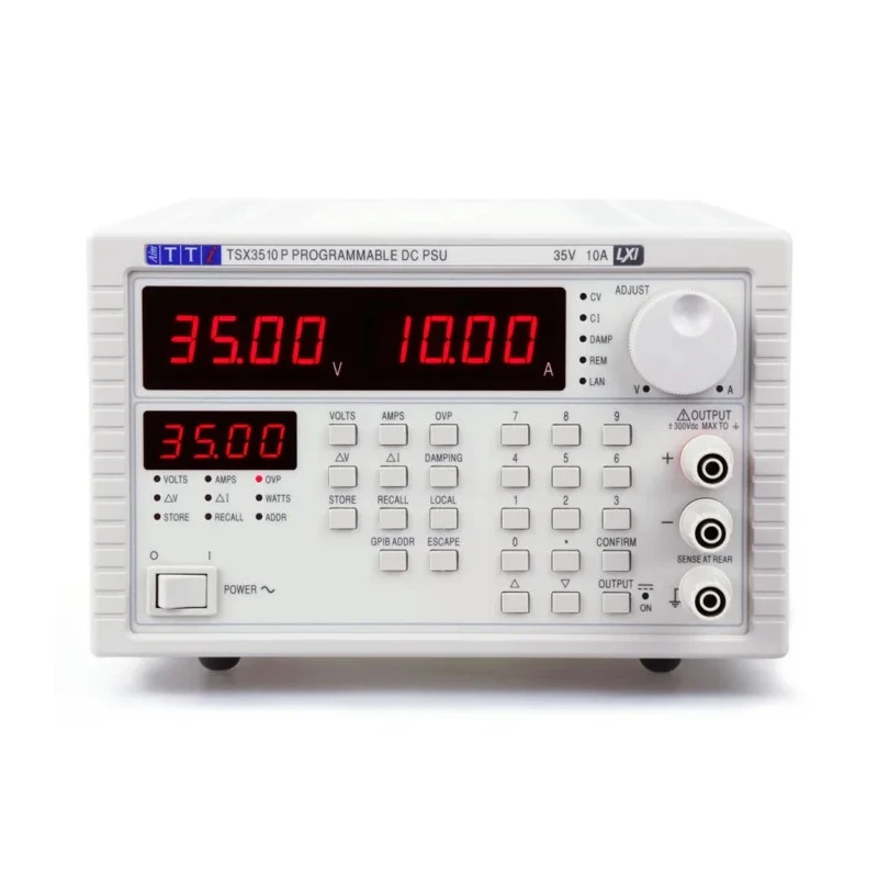 Aim-TTi Digital Bench Power Supply, 1-Output 0 V ac to 35V, 350 W, 10 A Max TSX3510P Lxi