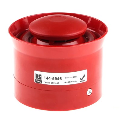 Fulleon Electronic Sounder Conduit Surface Panel IP54 IP65 AC 260V 8-Tone 112 dB @ 1m 144-5946