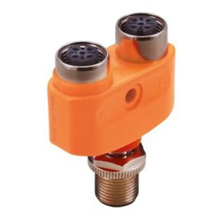 ifm electronic Circular Connector Adapter M12 Female to M12 Female 60V 4A Nickel Plated Gold Contacts EBC116