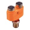 ifm electronic Circular Connector Adapter M12 Female to M12 Female 60V 4A Nickel Plated Gold Contacts EBC116