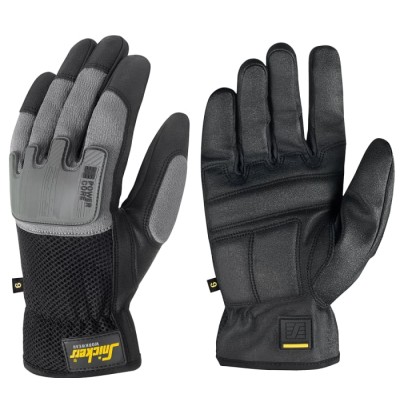 Snickers Power Core Black Polyamide Work Gloves Size 9 9585048009 95850448009