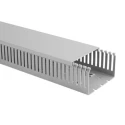 HellermannTyton Cable Trunking HTWD-PN Series Wide Slot, Grey, 40mm Width x 60mm Depth x 2m Length, Polyvinyl W40mm