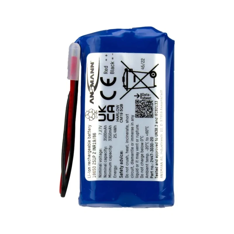 Ansmann 7.27 V Lithium-ion Rechargeable Battery Pack 3.5 Ah 2447-3030-20-520