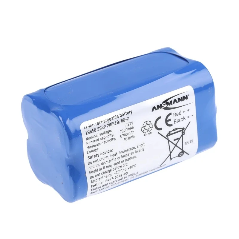 Ansmann 7.27 V Lithium-ion Rechargeable Battery Pack 7 Ah 4 Cells Wire Lead Termination 2447-3049-20-520