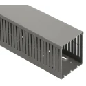 HellermannTyton Grey Wide Slot Cable Trunking, x D100mm x L2m, Polyvinyl Chloride, Self-Extinguishing, Series HTWD-PN W80mm