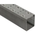 HellermannTyton Grey Wide Slot Cable Trunking, x D100mm x L2m, Polyvinyl Chloride, Self-Extinguishing, Series HTWD-PN W80mm