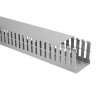 HellermannTyton Cable Trunking Wide Slot Grey 40mm Width x 100mm Depth x 2m Length Polyvinyl Chloride W40mm
