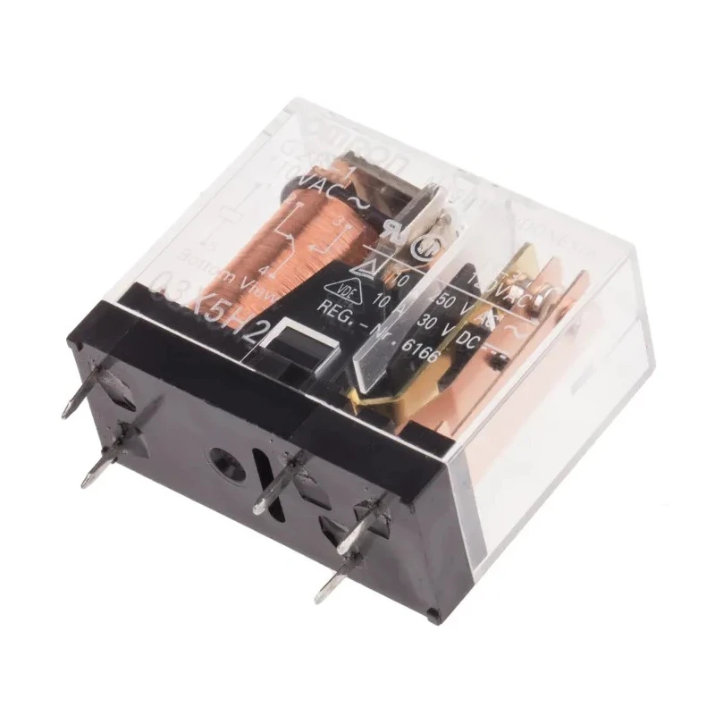 Omron Power Relay PCB Mount SPDT, 110V AC Coil, 10A Switching Current, Silver Alloy Contacts G2R-1 AC110