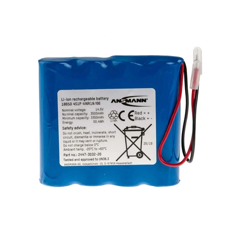 Ansmann 14.54 V Lithium-ion Rechargeable Battery Pack 3.5 Ah 2447-3032-20-520