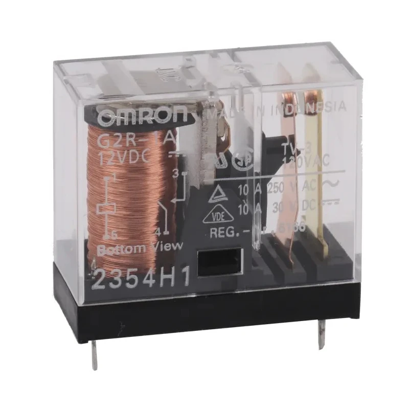 Omron PCB Power Relay 12V DC Coil 10A Switching Current SPST G2R-1A DC12