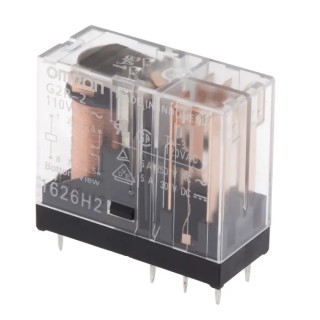 Omron PCB Power Relay 110V AC Coil 5A Switching Current DPDT G2R-2 AC110