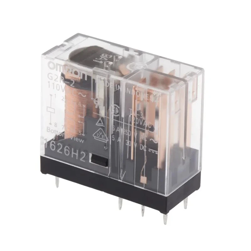 Omron PCB Power Relay 110V AC Coil 5A Switching Current DPDT G2R-2 AC110