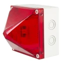 Moflash X700 Synchronous Series Red Xenon Beacon Flashing Surface Mount 230V AC X700-22-02